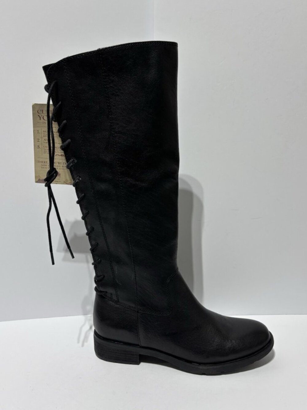 Sofft Women’s Sharnell II Lace Black Leather Boots, Size 8.5 M